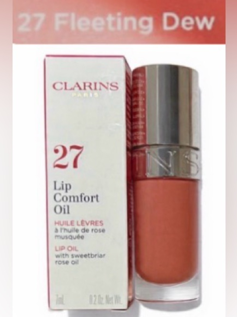 CLARINS Lip Comfort Oil FLEETING DEW - Limited Edition - New In Box